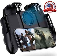 PUBG Mobile Phone Game Controller Gamepad Joystick w/Cooling Fan For Android IOS