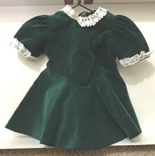 American Girl Rare Original 1st Edition Molly Evergreen Velvet Christmas Dress