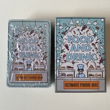 NUEVO Food and Drink Ultimate Foodie Quiz Tarjetas 100 Preguntas Gourmet Trivia Fiesta