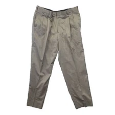 H&M Mens Sz 38 Wool/Polyester Tan Pleated Dress Pants Trousers HS&M