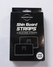 Medicaptain Unisex Adults 2-Pack Silicone Shin Guard Straps DM3 Gray One Size