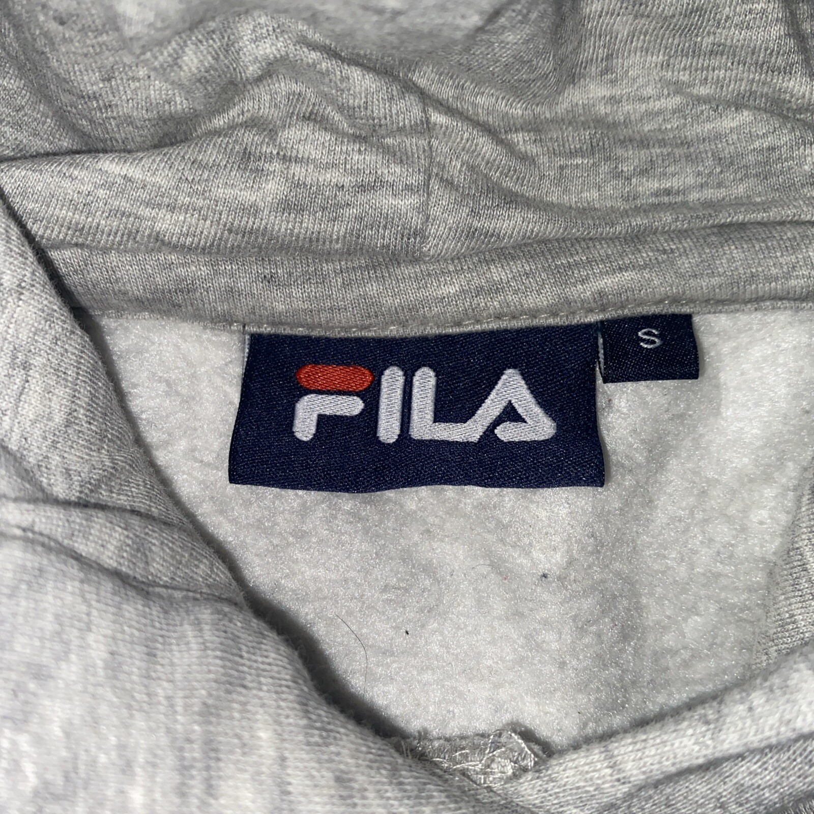 Felpa con cappuccio Fila Uomo Small Italia Blu Grigio Bianco Felpa con cappuccio Adulto Top