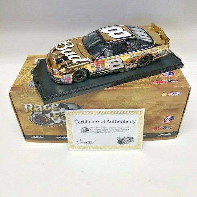 2002 Dale Earnhardt Jr #8 Budweiser 24K GOLD FOR RACE FANS 1 OF