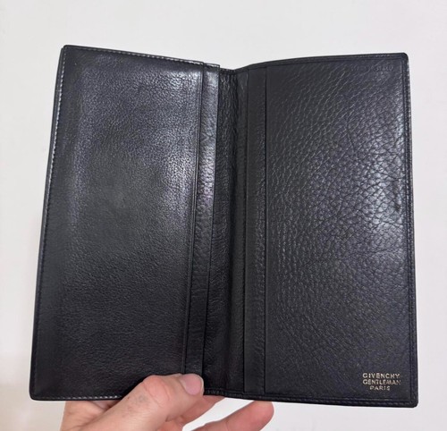 GIVENCHY 4G Leather Bifold Long Purse Wallet Black Leather - Picture 5 of 7