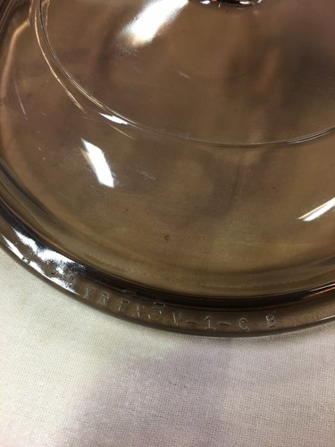 "Tapa de repuesto Vision Corning Ware ámbar Pyrex - tamaño 6 3/8"" - V-1-C" - Imagen 3 de 4