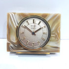 VINTAGE Metamec marbleized Mantel Clock EXCELLENT CONDITION RESIN  PLASTIC Desk