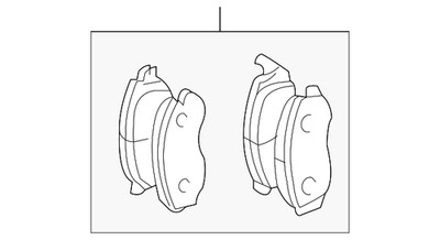 Genuine Mitsubishi Brake Pads Front MN116446