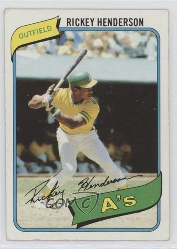 1980 Topps Rickey Henderson #482 Rookie RC HOF