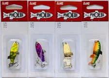 4  Acme Tackle PHOEBE Fishing Lures - 1/6 oz.  - Four Great Colors!