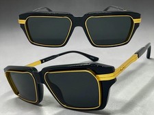 Mens Classic Retro Hardcore Hip Hop Rapper Pimp SUNGLASSES Black Frame Dark Lens