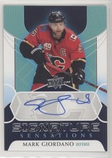 2020-21 Upper Deck Signature Sensations Series 1 Mark Giordano #SS-GI Auto 4g7