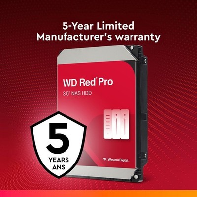 Western Digital 16TB WD Red Pro NAS Internal Hard Drive HDD - 7200 RPM, SATA 6 G