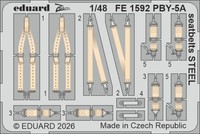 Eduard Accessories FE1592 - 1:48 PBY-5A Seatbelts Steel For Eduard / Revell - Ne