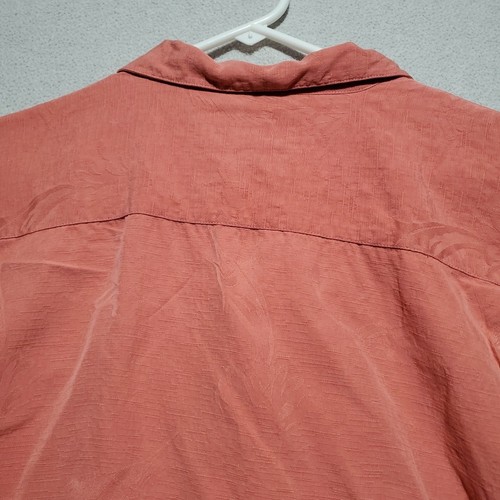 Tommy Bahama Hemd Herren Large Seide Hawaii Camp bestickt Marlin Holz Knopf - Bild 8 von 11