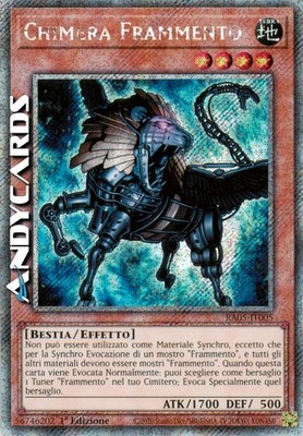 CHIMÄRE FRAGMENT (Scrap Chimera)   Platinum Secret   RA05 IT005   1Ed   Yugioh!