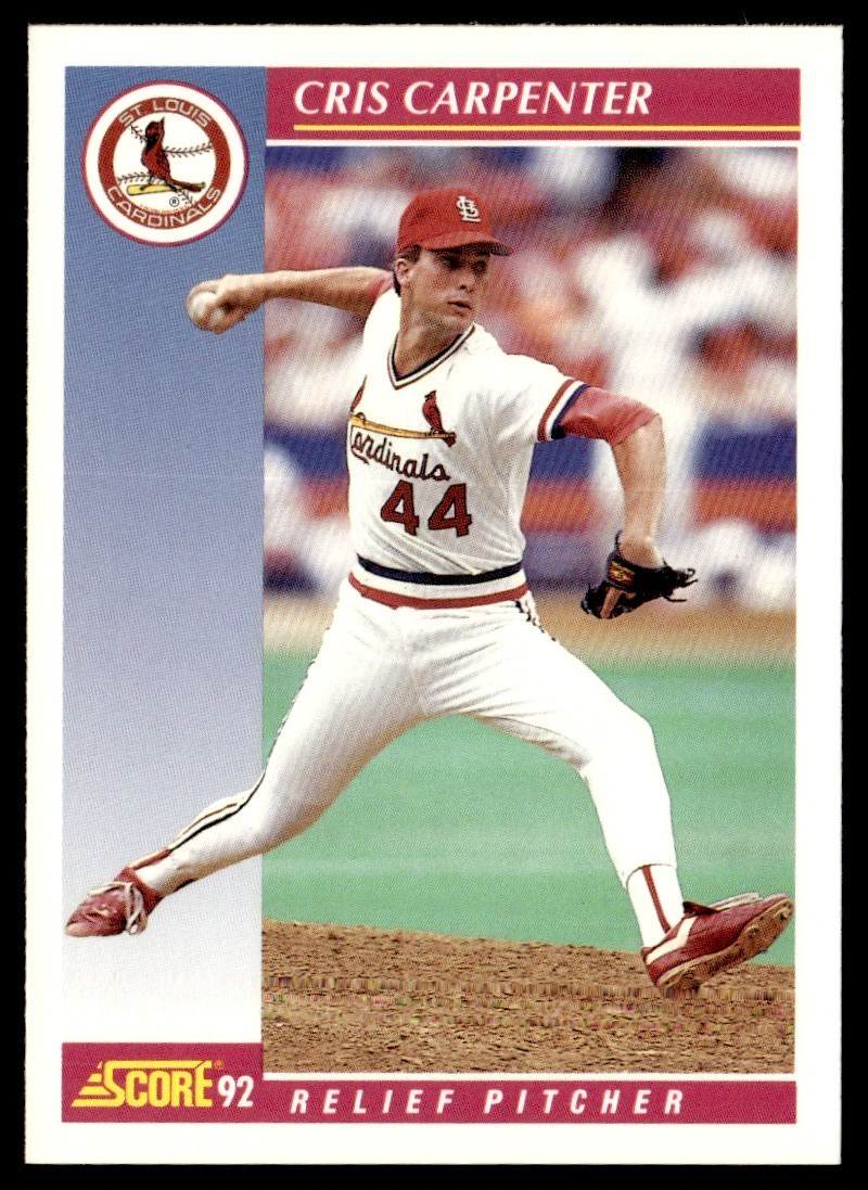 1992 Score Cris Carpenter St. Louis Cardinals #160