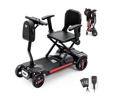 Remote-Control Electric One-Touch Auto-Folding Mobility Scooter for Adults Sen