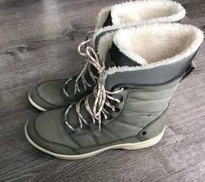 Ecco Womens Size 8 Size 39 Hydromax Winter Snow Boots Trace Lite Yukon High