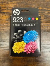 HP 923 CMYK Original Ink Cartridge 4-Pack, 500 pages K, 400 pages C/M/Y,