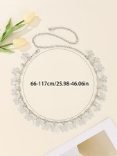 Vintage Rhinestone Waist Chain Fashion Body Chain Dress Butterfly Belt Jewelry