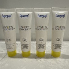 4 Supergoop Unseen Suncreen SPF 50 10ml each Travel Size EXP 02/2027