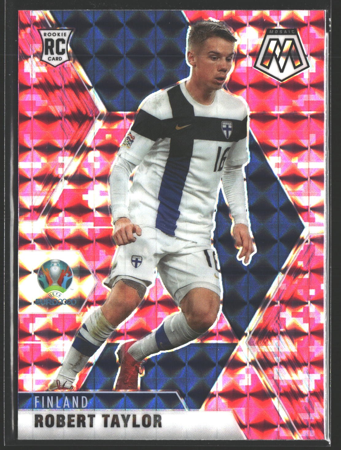 2021 Panini Mosaic UEFA EURO 2020 #47 Robert Taylor Camo Pink Mosaic