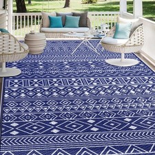 5x8 Reversible Waterproof Straw Rug