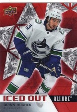 QUINN HUGHES Iced Out Vancouver Canucks #IO-11 Allure Hockey 2022-23