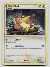 Farfetch'd 19/123 Rare HeartGold & SoulSilver Pokemon Near Mint