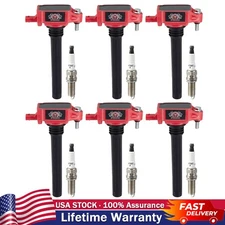6PCS Ignition Coils and 6PCS Spark Plugs for Chrysler Jeep Dodge Ram 3.6L UF648