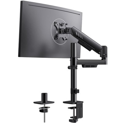ErGear Single Monitor Arm 13-34'' Desk Mount VESA 75x75 100x100 19.8lbs Black