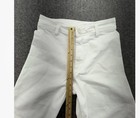 ZARA White Wide Leg Jeans Women’s Size 6 Raw Hem High Rise Denim Pants — photo 4