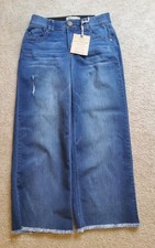 Democracy Ab Technology Raw Hem Wide Leg Sz 4