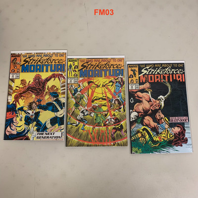 Strikeforce Morituri lot 17 18 19 1986 Marvel VF fm03