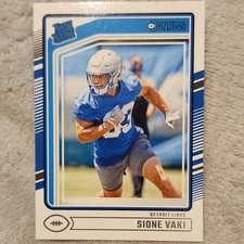 2024 Panini Donruss Rated Rookie Sione Vaki #332 Detroit Lions NFL
