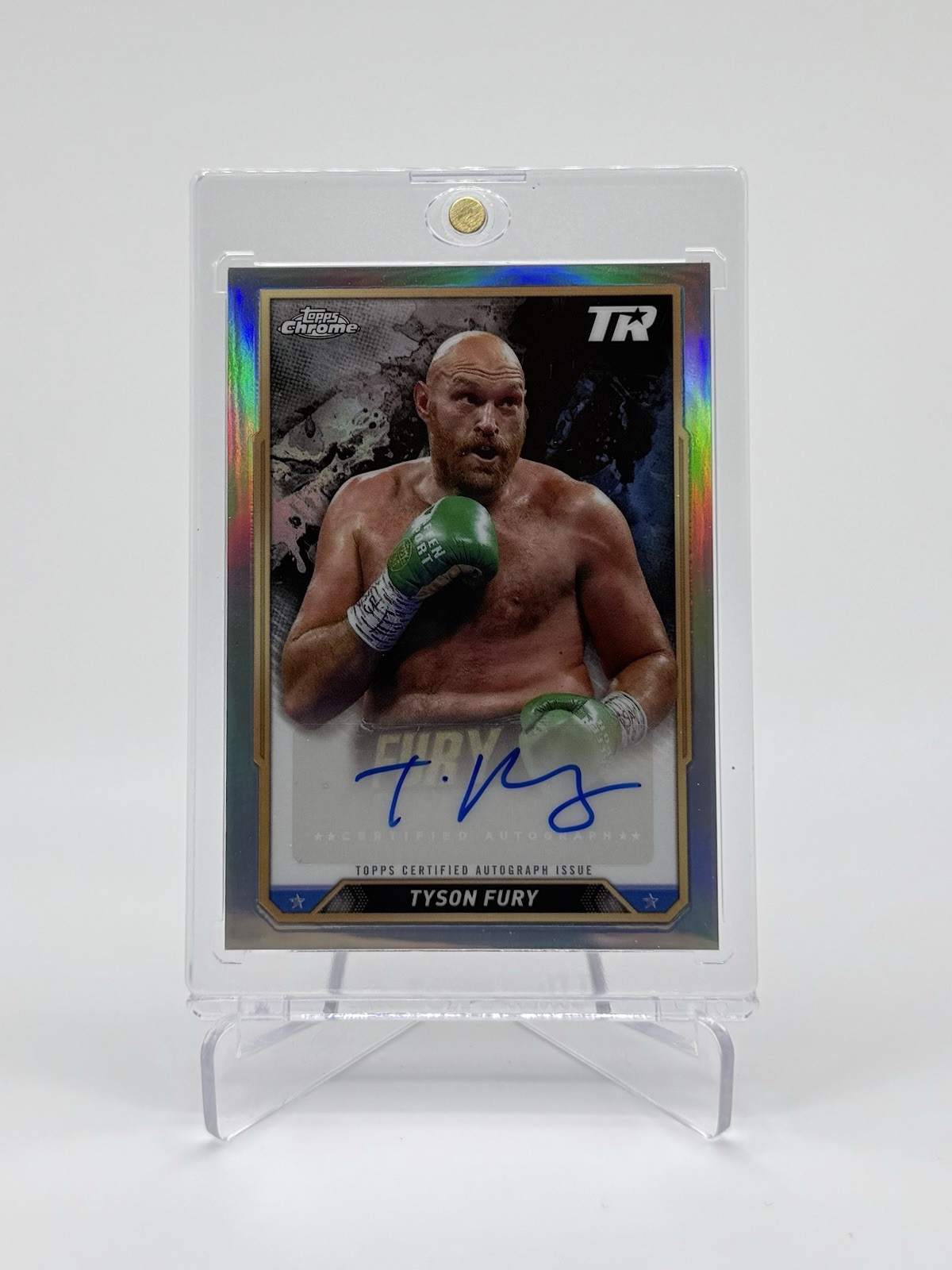 Tyson Fury 2024 Topps Chrome Boxing Silver Refractor Auto Autograph #CBA-TFY