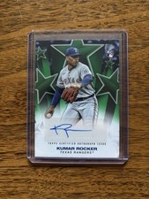 2025 Topps Update Series Kumar Rocker Rangers Green /99 RC Auto #BSAU-KR