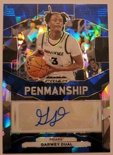 Garwey Dual 2024 Prizm Draft Picks Blue Ice Penmanship Autograph 22/75 #P-GWD