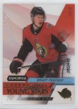 2020 Upper Deck Synergy Exceptional Young Stars Gold 265/449 Brady Tkachuk 0cv