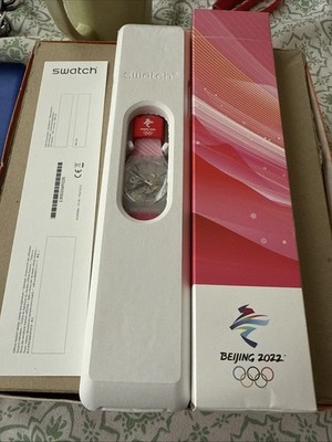 Swatch Watch Bio Source Beijing Winter Olympic 2022 SO29Z 105 Licensed Product