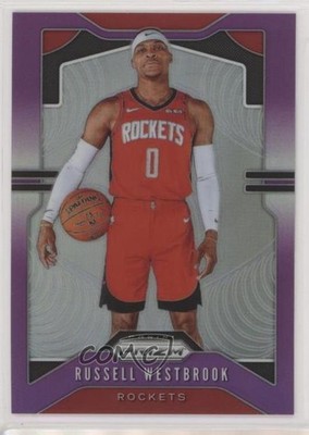 2019-20 Panini Prizm Purple Prizm 16/75 Russell Westbrook #182 uk2