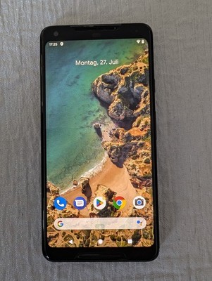Google Pixel 2 XL Smartphone 64 GB Schwarz Slate Stil / Farbton