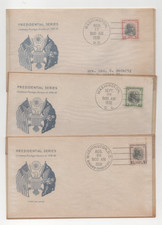 US 1938 PREXIE HI VALUES SCOTT #832, #833 & #834 3 FIRST DAY COVERS