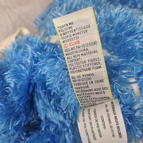 Sesamstraße Krümelmonster Teach Me 15 Zoll Plüschtier Stofftier Activity Gund - Bild 5 von 5