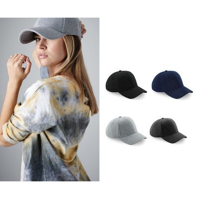 Unisex Mid Profile 6 Panel Cap - Beechfield Jersey Athleisure Baseball Cap
