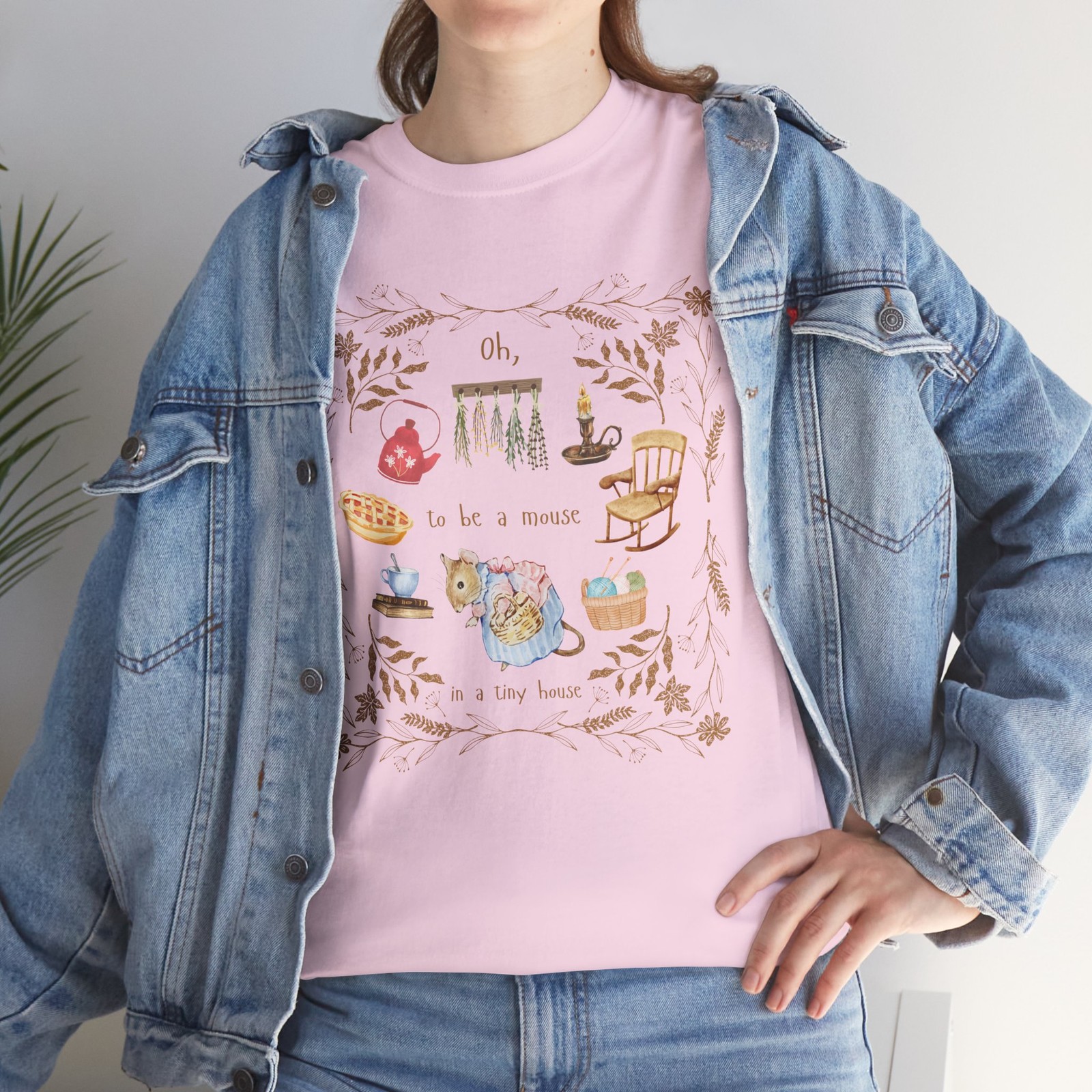 Cottagecore Mouse Tee, Beatrix Potter