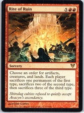 MTG Avacyn Restored #153 Rite of Ruin