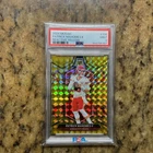Panini 2024 Mosaic Football Patrick Mahomes II #106 Reactive Yellow PSA MINT 9