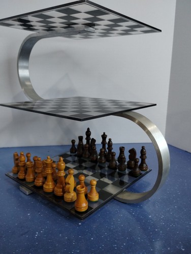 Vintage STRATO CHESS 3D Strategy Multi-Level Chess Game #529 by Hansen Conplete - Picture 12 of 24