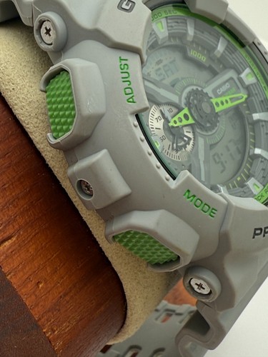 Reloj Casio G-Shock GA-110TS-8A3 Gris/Verde Analógico-Digital 49mm Batería Nueva - Imagen 6 de 12